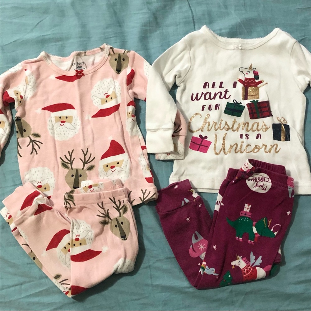 Carter’s Christmas Pajama Set Infant Girls 12M